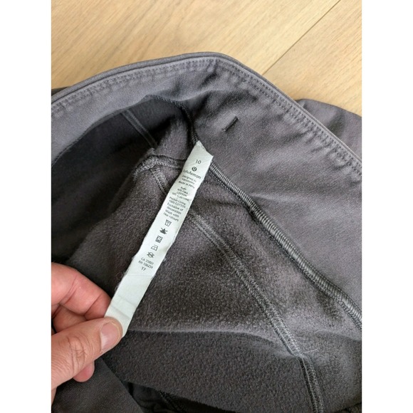 Lululemon Ready To Fleece Pants Womens Size 10 Black Joggers W5CZ9S 28" - Picture 4 of 12